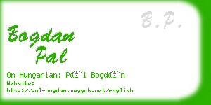 bogdan pal business card